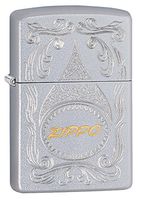 Zippo Personalized Message Engraved on Backside Customized Logo Windproof Lighter (Style6)