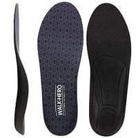 Plantar Fasciitis Orthotics Arch Supports Inserts - Thin and Cushioning Shoe Insoles Relieve Flat Feet, High Arch, Foot Pain Black