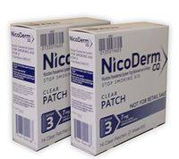 NicoDerm CQ Clear Nicotine Patch 7 milligram (Step 3) Stop Smoking Aid 28 count