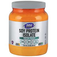 NOW Sports Nutrition, Soy Protein Isolate 20 G, 0 Carbs, Unflavored Powder, 1.2-Pound