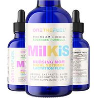 #1 Natural 9-in-1 Milkis l Lactation and Breastfeeding Support, Vegan Healthy Breast Milk Flow Enhancer I Milk Thistle, Fenugreek, Chamomile, Fennel + Extract Tincture, 3X Fast Acting Liquid Drops