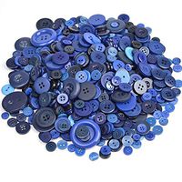 Esoca 650Pcs Navy Blue Buttons for Crafts Royal Blue Craft Buttons Assortment Dark Blue Button for Arts, DIY Crafts, Decoration, Sewing
