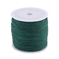 uxcell Nylon Home DIY Craft Braided Chinese Knot Bracelet Cord String Rope 110 Yards Dark Green