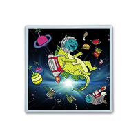 Contact Lens Box Holder Container Case Storage Eyecare Kit -Astronaut Dinosaur In Space