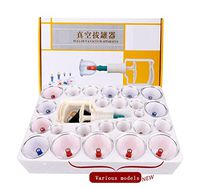 HANGER® Cupping Transparent Massage Therapy Set Different Size - Wrinkle Reducer Collage Production Facelift Pain Relief Reduce Cellulite Lymph Drain Anti-aging Cellulite 24 Cans