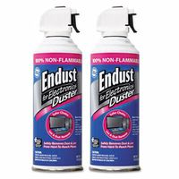 Endust Compressed Gas Duster, 2 10oz Cans/Pack