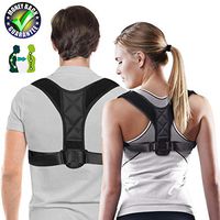 Posture Correction Belt for Men and Women - Comfortable Adjustable Back Strap Clavicle Support Device for Posture/Humpback/Round Shoulders, Providing Pain Relief for Neck, Back & Shoulder (25”-42”)