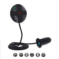 Bluetooth FM Transmitter,Tobway Hands-Free Bluetooth Wireless Calling Magnetic Mount Music Adapter Receiver with USB Car Charger-Black