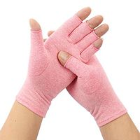 CROSS1946 Compression Fingerless Gloves for Arthritis Carpal Tunnel Swelling(1 Pair) - Wrist Sleeve Hand Brace for Men Women Left and Right