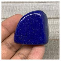 41.4g, 1.4"x1.4"x0.7", Natural Untreated Small Lapis Lazuli Tumbled Glassy Polished Gemstone, Freeform, Metaphysical, Healing Stone, F2854