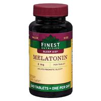 Finest Nutrition Melatonin 3mg Tablets 240 ea by Finest Nutrition