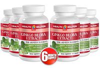 Ginkgo biloba for kids - GINKGO BILOBA 120mg - improve the quality of life (6 bottles)