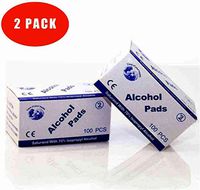 MAGLONG 200Pcs Alcohol Pads Wet Wipe Disposable Disinfection Prep Swap Pad Antiseptic Skin Cleaning Care Jewelry Mobile Phone Clean Wipe