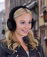 ALZO Bluetooth Earmuff Headphones Fashion Accessory Black - Quality Music or Phone with Built-in Mic - Up to 8 Hrs of Play Talk Time, 60 Hrs Standby