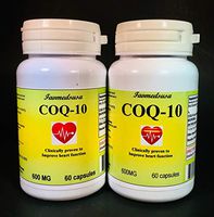 CoQ-10 Q-10 coq10 CO Q10 co-Enzyme 600mg - Various Sizes. Made in USA (CoQ-10 Q-10 coq10 CO Q10 co-Enzyme 600mg - 120 (60 x 2) Capsules. Made in USA)