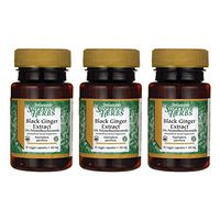 Swanson Black Ginger Extract 100 Milligrams 30 Veg Capsules (3 Pack)