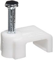 Polyethylene Nail Clip, 0.335" Width, 0.315" Height, White