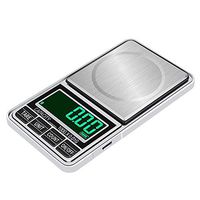 Digital Pocket Scales High Precision KingTo Pocket Cooking Scale Stainless Steel Mini Food Electronic Scales Jewelry Scale Gold Diamond Balance Scale 500g/0.1g USB Powered