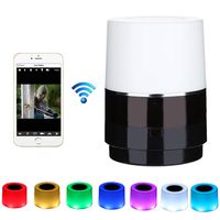 Hidden Camera Light - Spy Camera 160° Lens Rotate Left/Right WiFi 1080P HD Night Vision Wireless Mini Camera Video Recorder Motion Detection Remote Real Time View Video Nanny Cam