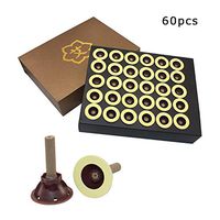 Moxa Sticks - 60 Pcs Pure Moxa Cone with Self-Adhesive Base - Original Pure High Penetration Moxibustion Sticks Five Chen Purity 45:1 Ratio