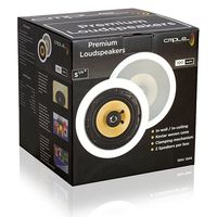 Cmple - Surround Sound 5.25" 2-Way Round Kevlar Speakers (50-100 Watts) - Pair