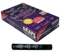 Herb Airtight Tube Pocket Protector with Juicy Jay's Grape 1.25 Flavored Hemp Rolling Papers 24 Count Box DC Crafts Nation- Ganesha