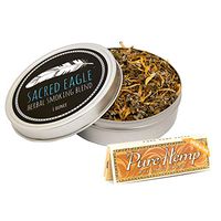 Sacred Eagle Herbal Smoking Blend with Unbleached Rolling Papers (1 oz Tin)