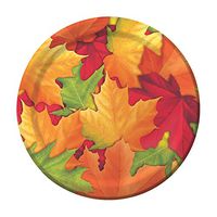 Creative Converting 8 Count Sturdy Style Paper Lunch Plates, 7", Fall Breeze