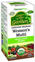 NaturesPlus Source of Life Garden Certified Organic Womens Multivitamin - 90 Vegan Tablets - Pure, Natural Whole Food Ingredients - Energy Boost - Vegetarian, Gluten-Free - 30 Servings