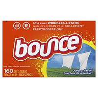 Bounce Fabric Softener Sheets, Outdoor Fresh, 160 Count