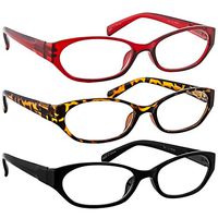 Reading Glasses 3.00 Tortoise Red Black (3 Pack) 9502 TruVision Readers