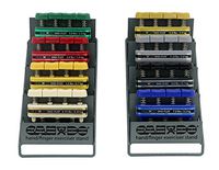 CanDo 10-0759 Digi-Flex Hand Exerciser with Metal Rack, Set of 8, Tan through Gold