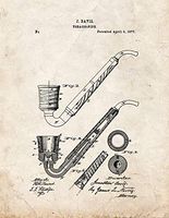 Tobacco Pipe Patent Print Old Look (11" x 14") M10609