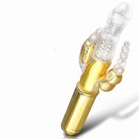 Qiangshengkeji Upgraded Multi-Frequencies USB Rechargeable Lifelike Toys for Women with Three-Headed Rotating Beads Waterproof & Whisper Quiet