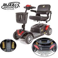 Golden Technologies - Buzzaround Ex - Travel Scooter - 4-Wheel - Red