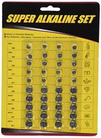 Simi 30-Pack High Power Assorted Alkaline button Cell Battery Kit