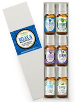 Relax & Rejuvenate Set 100% Pure, Best Therapeutic Grade Essential Oil Kit - 6/10mL (Calm Body/Calm Mind, French Lavender, Harmony, Peppermint, Cleanse Body & Mind, and Relaxation)