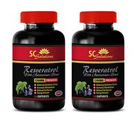 Memory Health - Pure RESVERATROL Supplement 1200 mg - Resveratrol Healthy Cell Support - 2 Bottles 120 Capsules