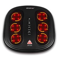 CINCOM Shiatsu Foot Massager with Heat, Deep Kneading Rotating Heads & Soothing Heat with 2 Speed & 2 Modes Helpful for Plantar Fasciitis - Black