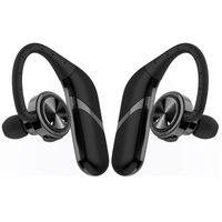 DEALPEAK S800-TWS Sports Bluetooth 4.2 Rechargeable Earphone Wireless Blutooth Sports Earphone IPX6 Waterproof Earphone Headset for Smartphones, Tablet (Color : Black Grey)
