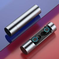 LYMOC Wireless Earbuds 5.0, True Stereo Bluetooth Headset Auto Pair Fast On/Off HiFi Bass Phone Headphone Sport with Mic Handsfree Compatible iPhones Samsung Huawei (Silver)