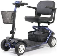 Golden Technologies - LiteRider - Lightweight Travel Scooter - 4-Wheel - Blue