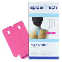 SpiderTech Neck Spider Pre-Cut [Pink]. Water-Resistant, Latex-Free and Easy to use. Preferred by Athletes. Reduce Pain and Inflammation, Help re-Train Muscles, Enhanced Performance.