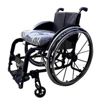 Limiss Sports Wheelchair, Self-propelled Wheelchair with Quick-disassembling Tires, Transport Chair Seat Ergonomic, Suitable for Inconvenient Legs and Feet,B,Seatwidth:38