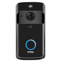 Video Doorbell Wireless Doorbell Camera IP5 Waterproof HD WiFi Security Camera Real-Time Video for iOS & Android Phone Night Light (Black)