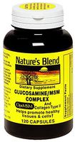 Nature's Blend Glucosamine MSM and Collagen Type II Capsules 120 Count (Pack of 2)