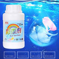 FunDiscount Bleach Cleaner, Effective Oxygen Bleach Agent Clothing Bleaching Whitening Strong Detergen Laundry Detergent Powder Active Agent for Washing Clothes, Scraves, Gloves, TableClothes (260G)