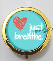 BlackKey Just Breathe 3-Compartment Decorative Pocket Gift Box Case Organizer for Pill, Color 2-811