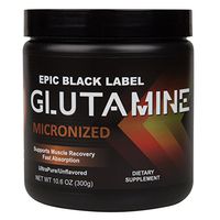 Epic Black Label Glutamine Micronized (Ultrapure/Unflavored 300 Grams)