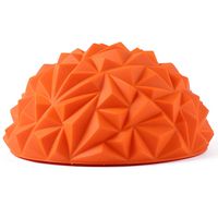 Beuttiful Massager Spiky Massage Ball PVC Foot Trigger Point Stress Relief Yoga Massager (Orange)